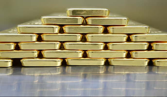 독일 뮌헨 프로 오람 골드하우스의 임대금고실의 금괴.png